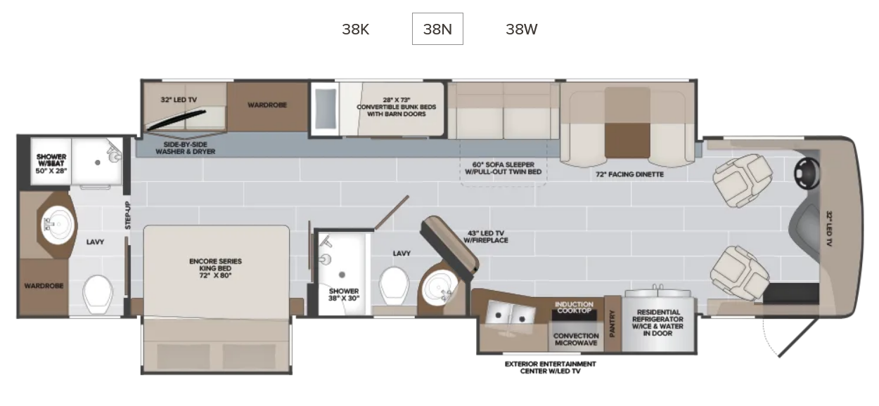 Holiday Rambler Endeavor 38N Class A Motorhome